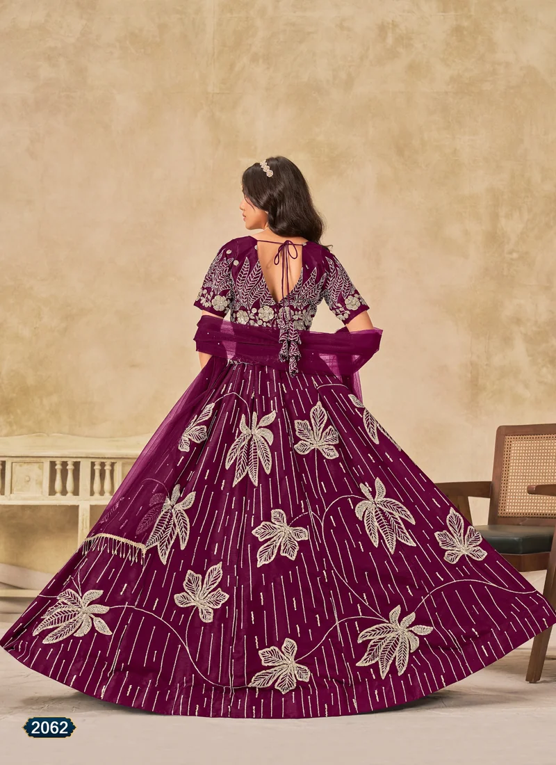 Maroon Art Silk Lehenga Choli | HL0024 – Detail view Detail view Maroon Art Silk Lehenga Choli | HL0024 for women