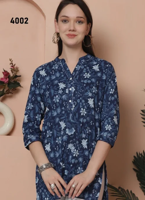 Front view Cotton Printed Kurti HL0030 for women
