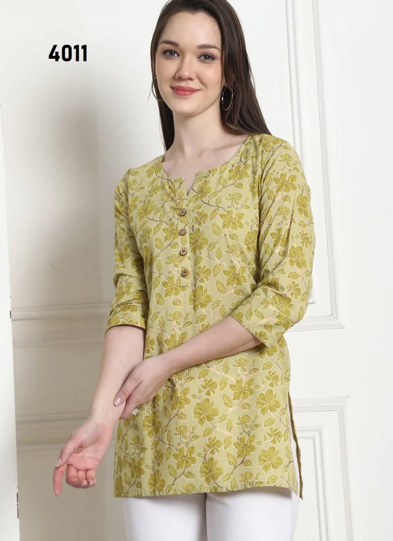 Cotton Printed Kurti HL0041 – Front view Front view Cotton Printed Kurti HL0041 for women