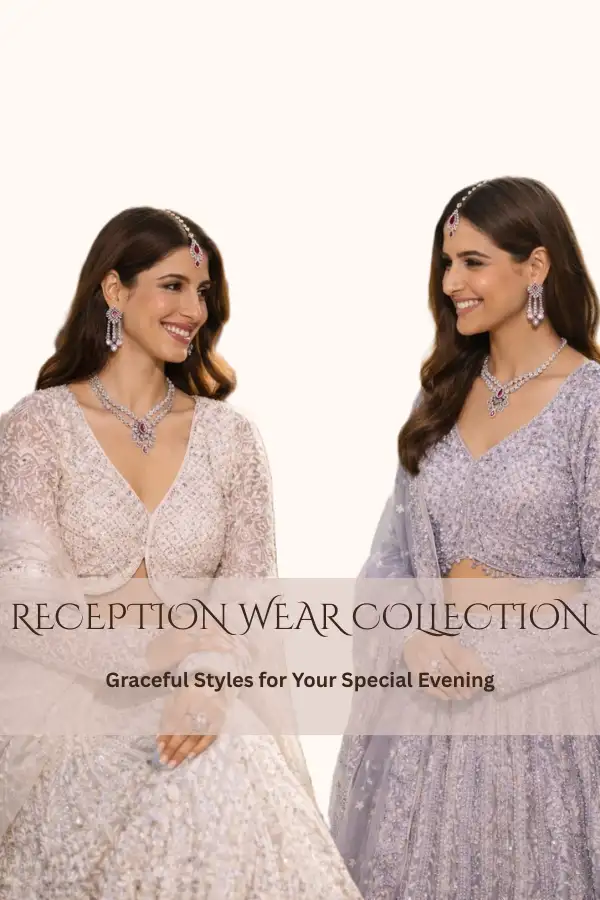Designer reception wear ethnic outfit for women