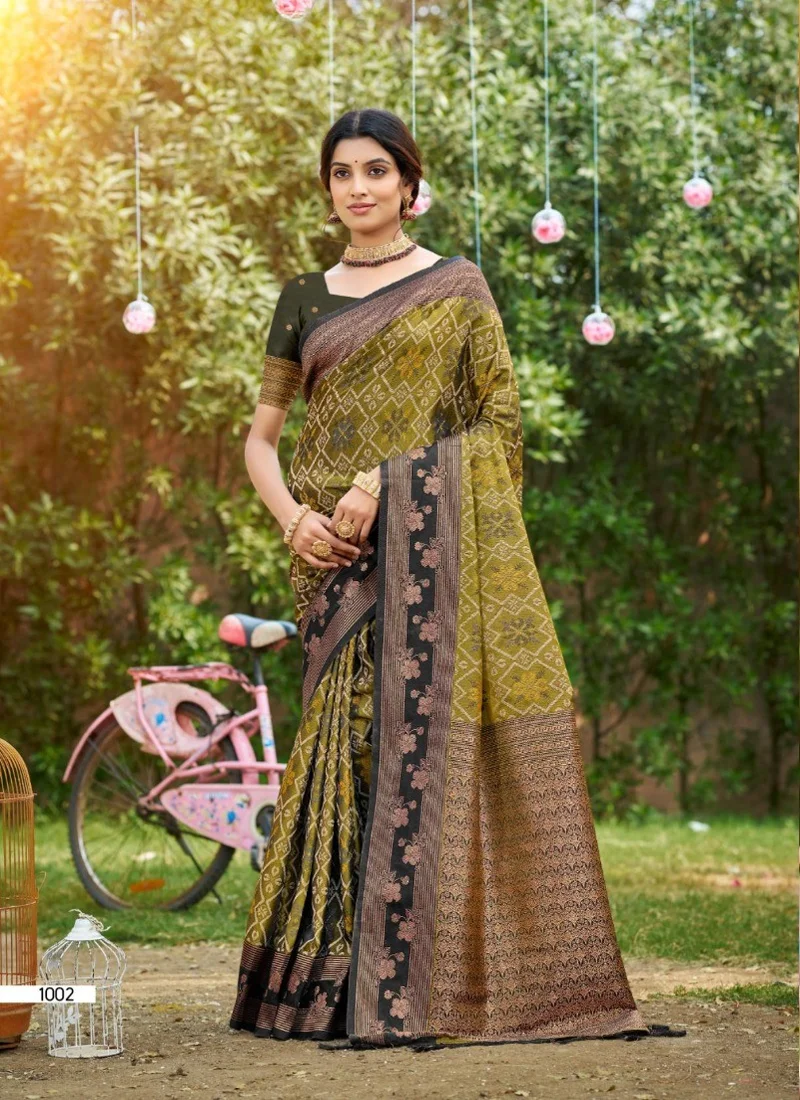 Green Designer Party Wear Wear for Women - HLS00068