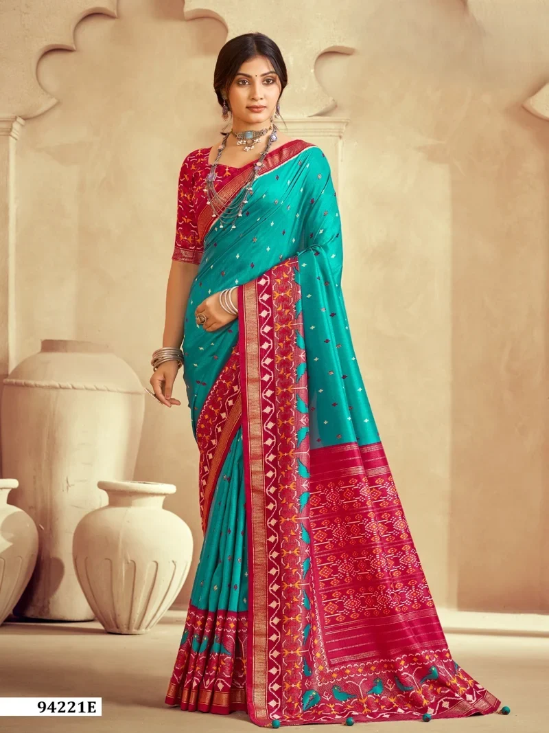 Bottle Green Dola Silk Printed Designer Saree for Women - HLS00108