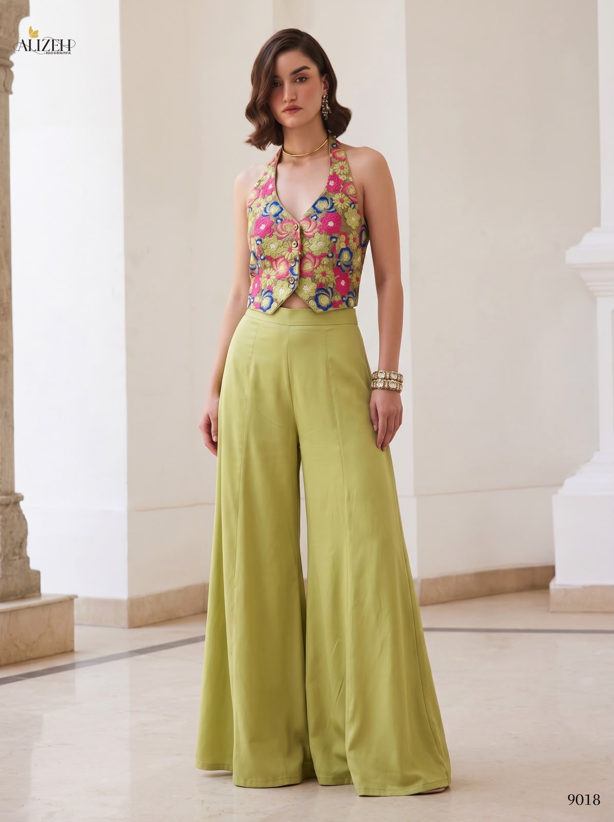 Green Soft Silk Embroidered Designer Salwar Kameez for Women - Alizeh_9017