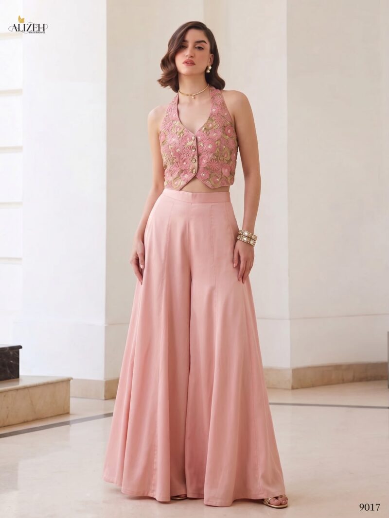 Pink Soft Silk Embroidered Designer Salwar Kameez for Women - Alizeh_9018