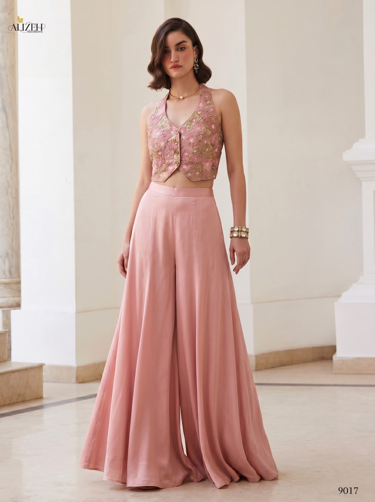 Pink Soft Silk Embroidered Designer Salwar Kameez for Women - Alizeh_9018