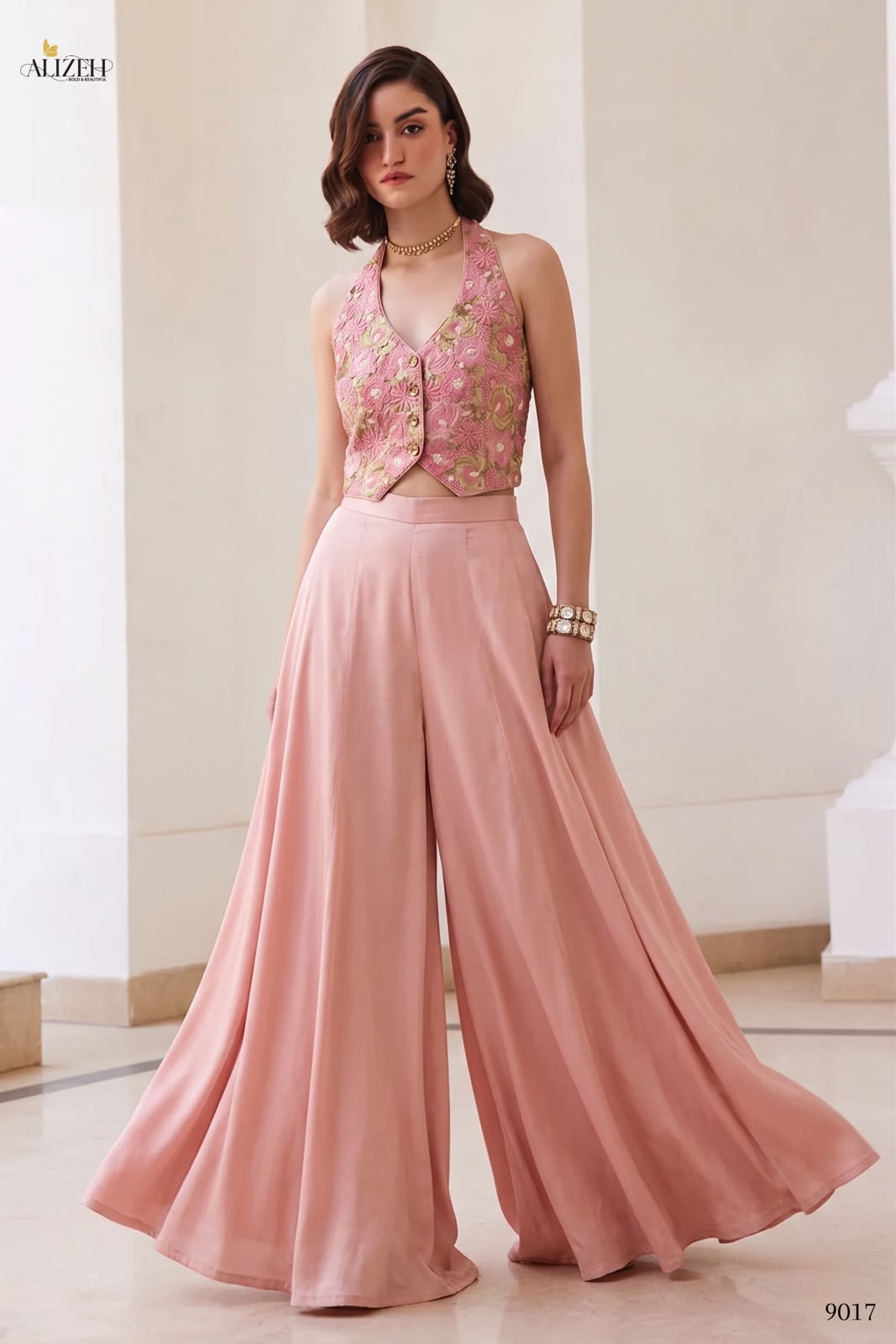 Pink Soft Silk Embroidered Designer Salwar Kameez for Women - Alizeh_9018