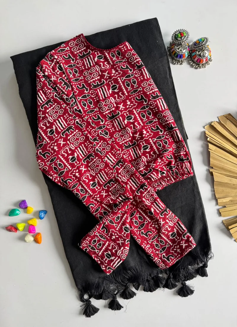 Black Khadi Cotton Ajrak Print Designer Saree - Khadi Cotton6