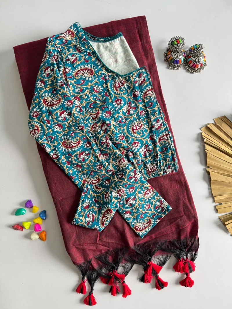 Dark Maroon Khadi Cotton Ajrak Print Designer Saree - Khadi Cotton7