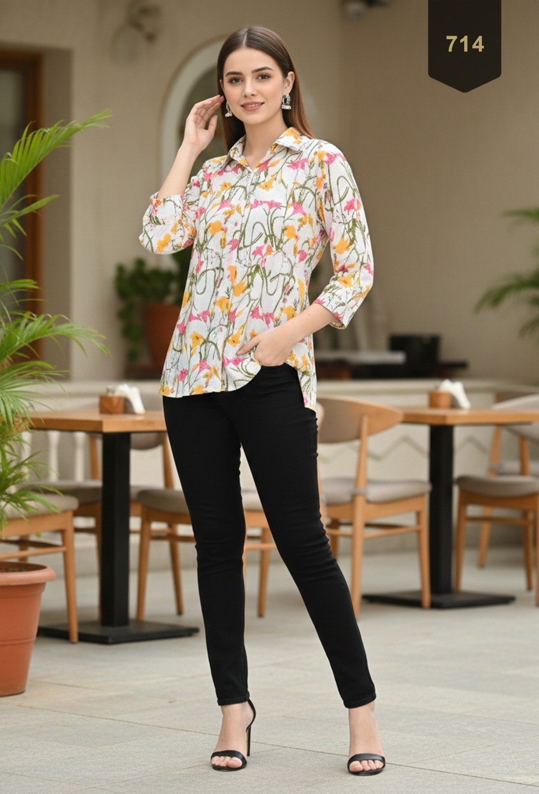 Multicolor Cotton Printed Designer Kurti - Rajnandini22
