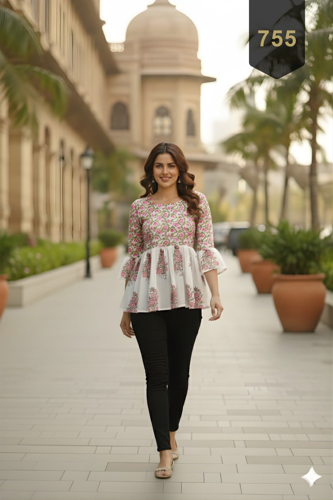 Multicolor Cotton Printed Designer Kurti - Rajnandini37